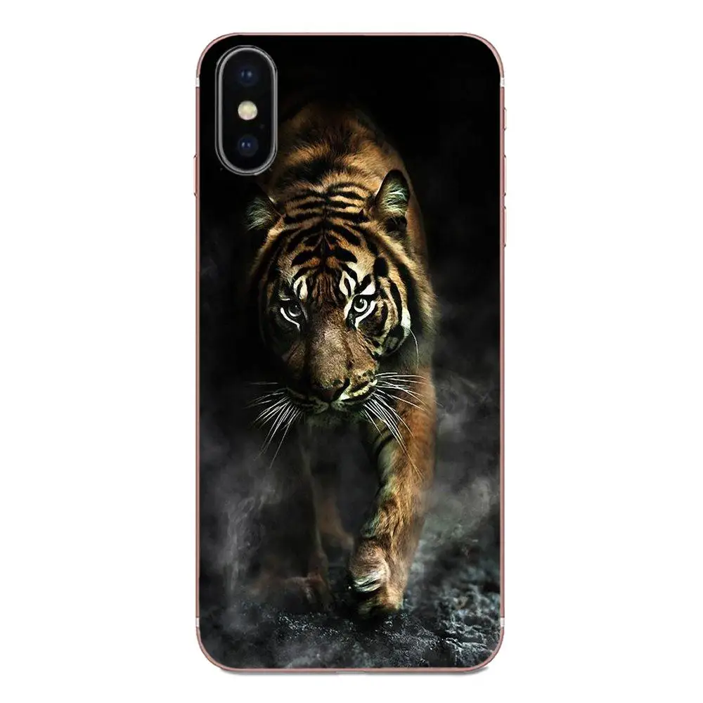 Цифровой тигровый Фрактальный фракталий Trippy Feral для Sony Xperia Z Z1 Z2 Z3 Z4 Z5 compact Mini M2 M4 M5 T3