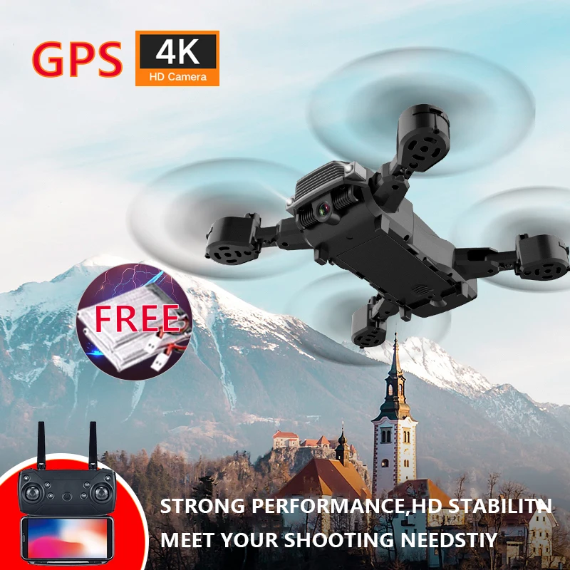 складной дрон 4k с hd камерой wifi 1080p д