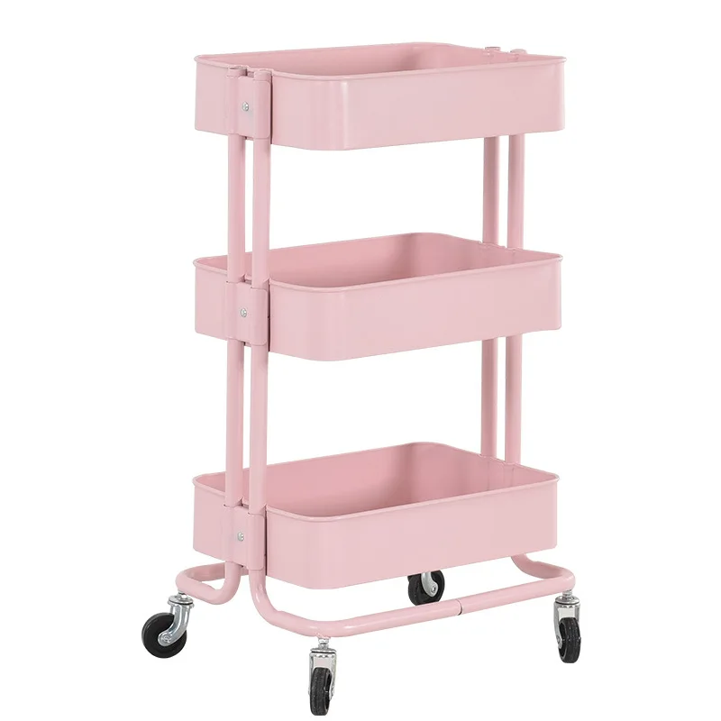 

Kitchen Trolley Shelf Baby Storage Mobile Stroller Suitable Storage Rack Bathroom Accessories Kitchen Organizer