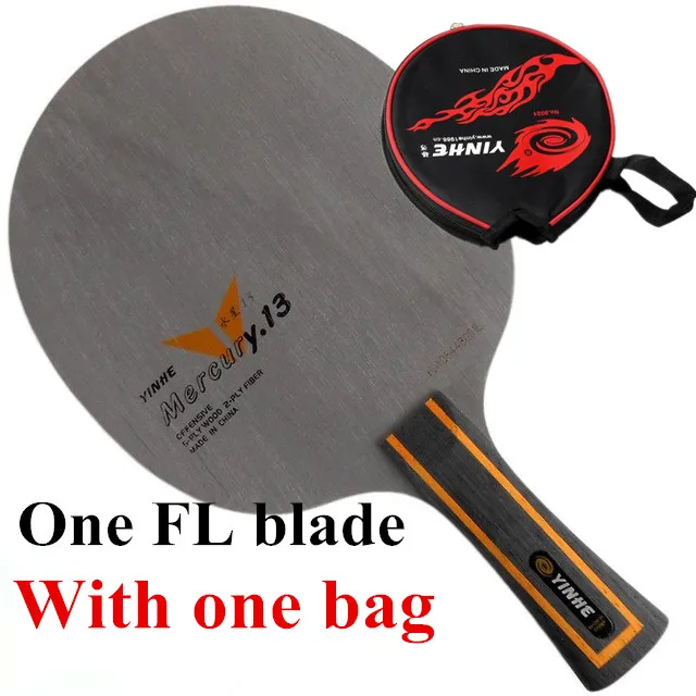 FL with bag Yinhe Y13 Mercury.13 Y-13 Y13 Y 13 Петля из углеродного волокна для настольного тенниса+ лезвие для ракетки для пинг-понга - Цвет: FL with bag