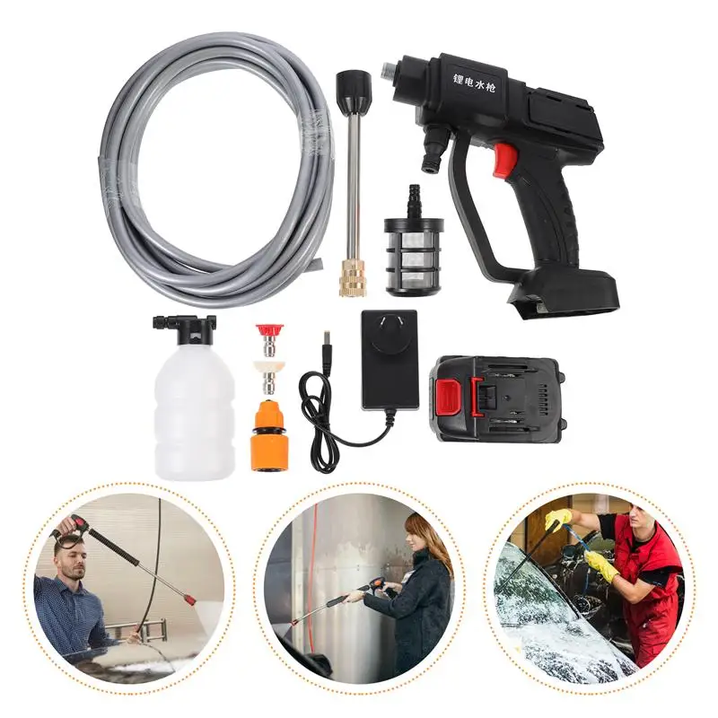 

400W Electric Pressure Sprayer High Power Cleaner Car Household Portable Rechargeable High-Pressure Water Gun For Washing Car