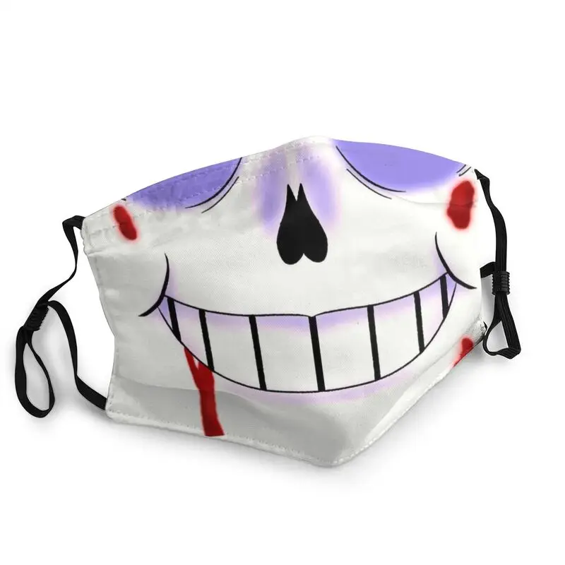 

Horror Bloody Sans Breathable Mouth Face Mask Unisex Game Undertale Cosplay Dustproof Mask Protection Cover Respirator Muffle