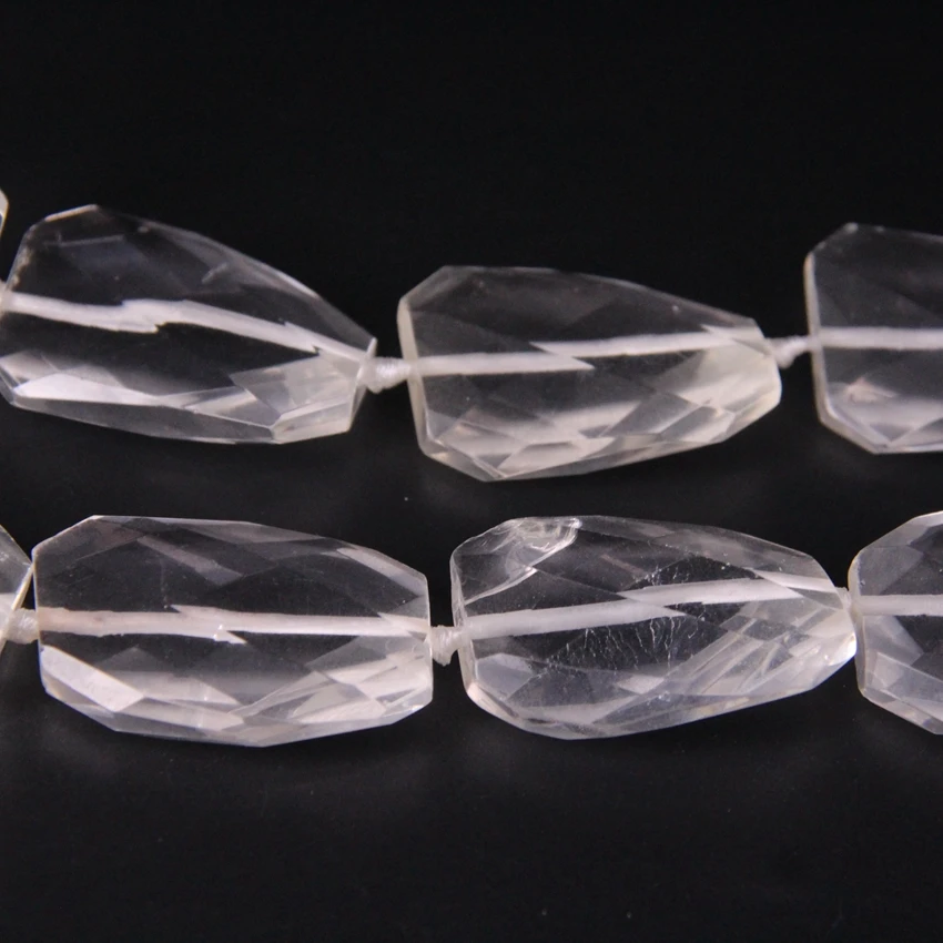 15 5 &quot/прядь натуральный прозрачный Кристалл Витая граненая плита свободные