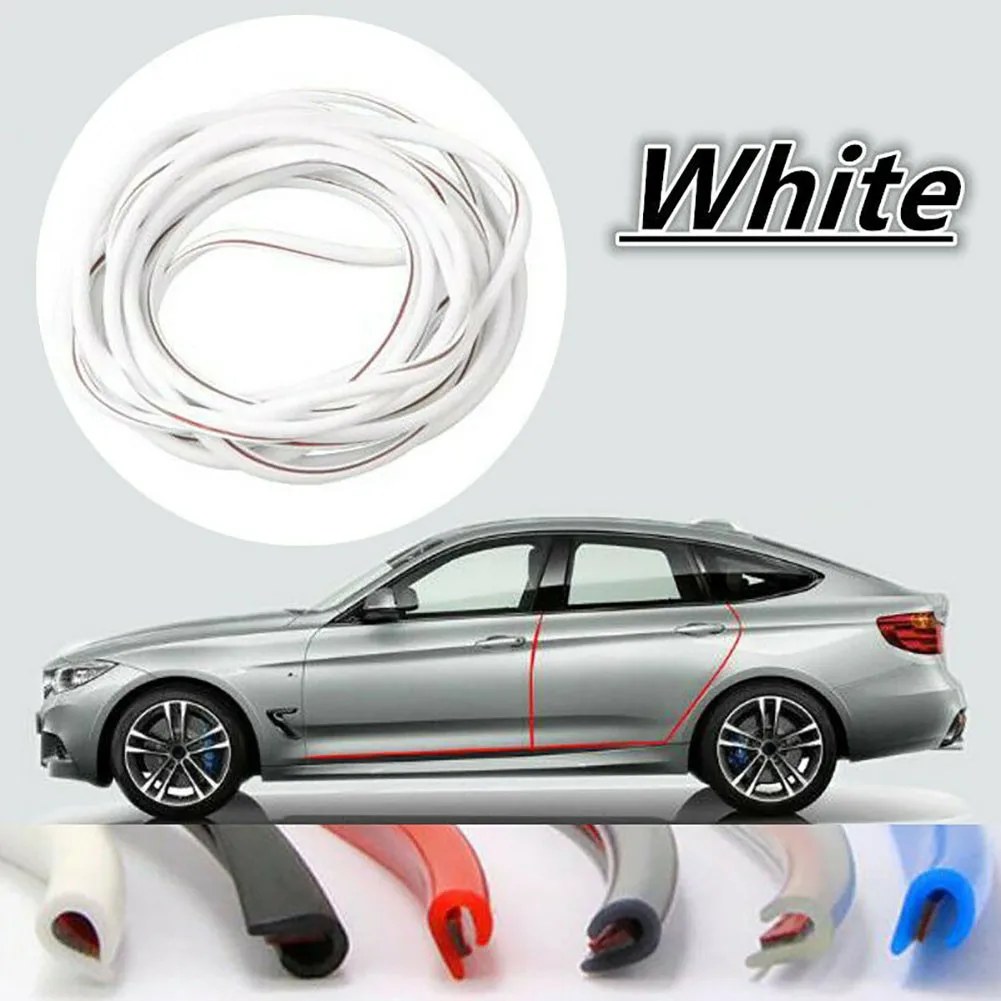 

U Shaped Car Door Waterproof Seal Strip 5M Guard Protector Rubber Practical