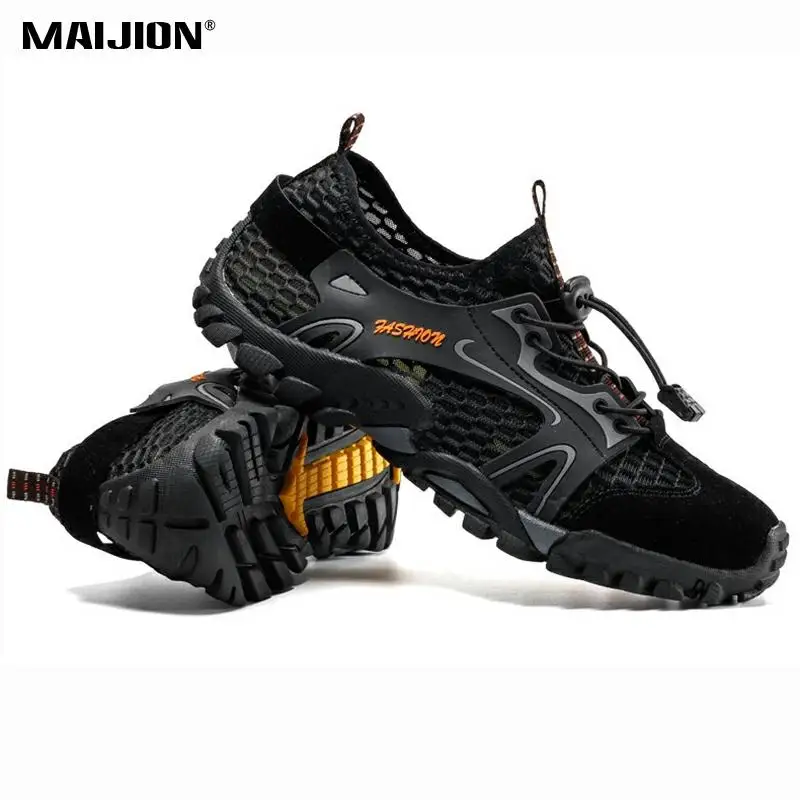 

MAIJION Professional Aqua Shoes Men Non-slip Water Shoes In Trekking Upstream Shoes Quick-Dry Beach Light Water Sports Sneakers