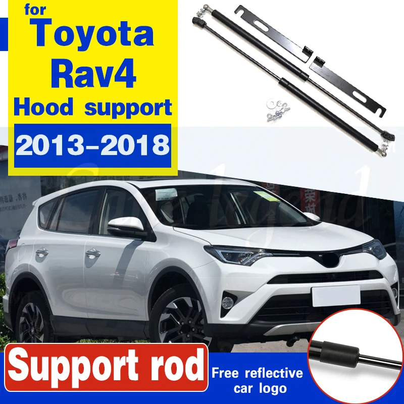 

car bonnet cover strut bars lift support spring bracket hydraulic rod car styling accessories For Toyota Rav4 2013-2018