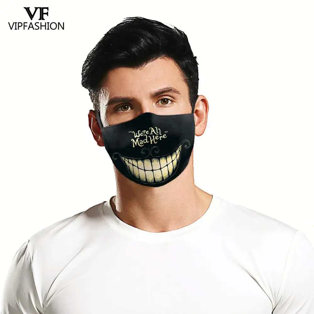 VIP модные многоразовые моющиеся PM2.5 Анит дымка рот маска для взрослых клоун с