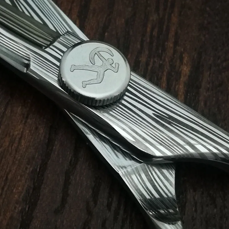 Титановый 6-дюймовый инструмент для стрижки и филировки Машинка волос ножницы