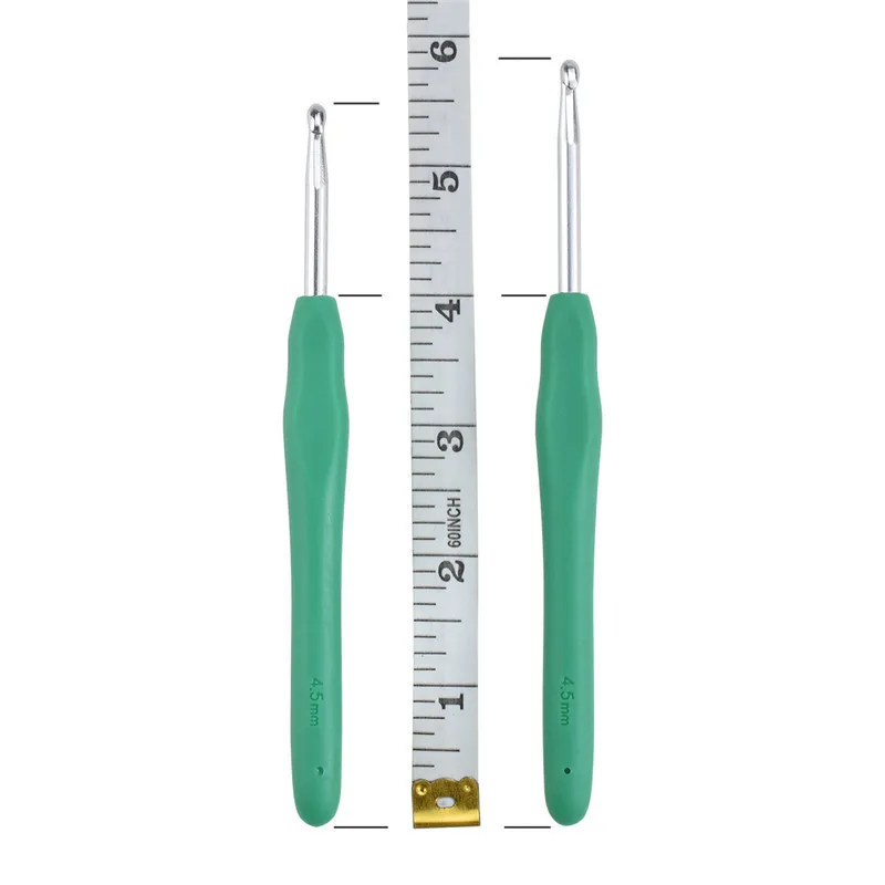 Набор крючков для вязания 14 размеров мягкая ручка 2 0 (B)-10 мм (N) иглы крючки набор