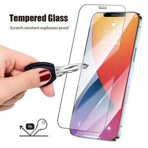 Protective phone glass For iPhone 11 12 Pro Max  SE 2020 Screen Protector case On iPhone 7 8 Plus 6 