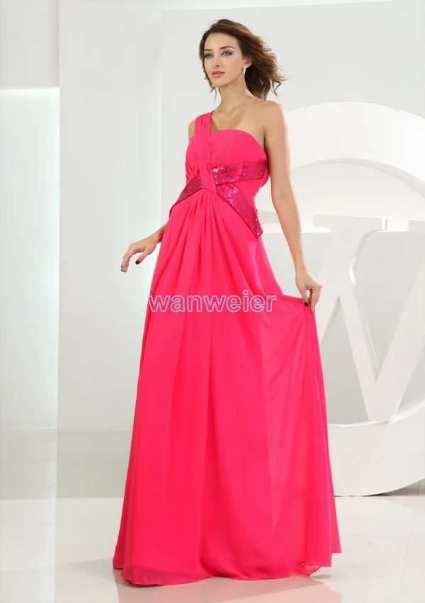 

free shipping maxi dresses long 2016 vestidos formales brides maid dress plus size fuschia red chiffon long Bridesmaid Dresses