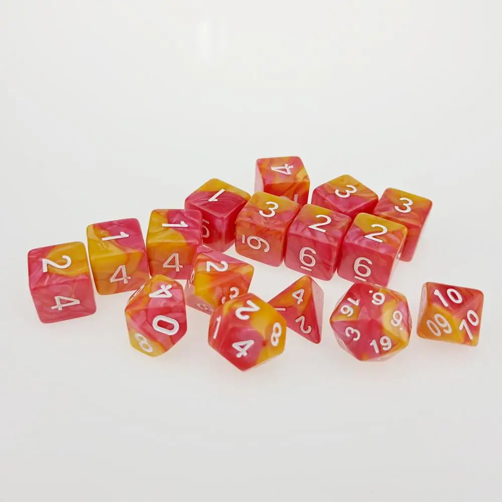 Rollooo Dice 7 шт./компл. + 9 шт. D6 d8 d10 d % d12 d20 | Спорт и развлечения
