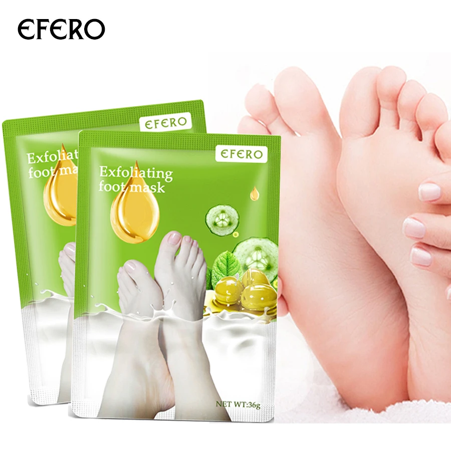 EFERO/3 пары = 6 шт.; пилинг-маска для ног; Отшелушивающий скраб для педикюра; спа-носки; пилинг для ног; уход за пятками; удаляет отмершую кожу; увлажнение