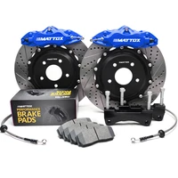front big brake kit 4 piston calipers 2 piece rotor 355x28mm blue brake caliper for mazda mx52 mx 53 1998 2015 18 inch wheel