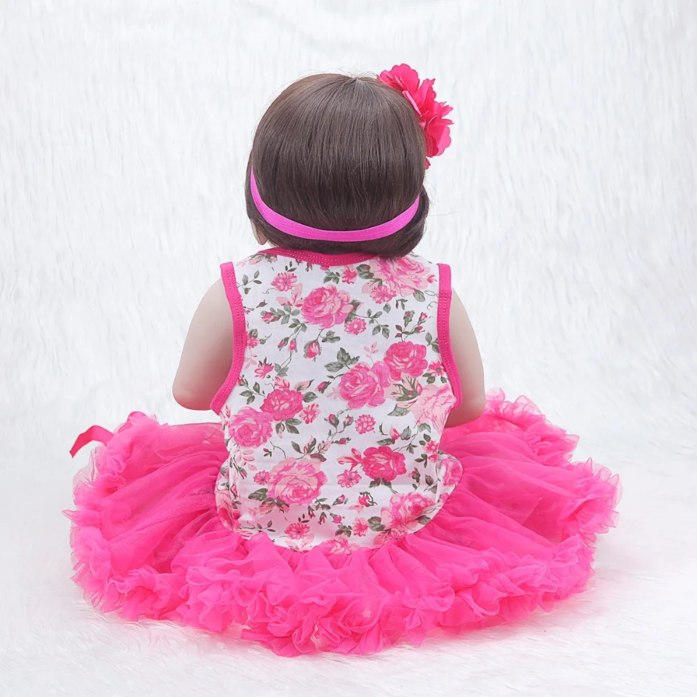 Кукла реборн силиконовая кукла Сюрприз на все тело Реалистичная младенец 55 см