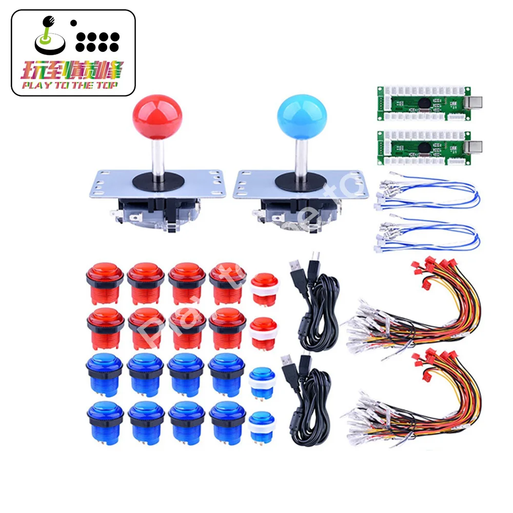 Для Raspberry Pi 3 2 Модель B Retropie светодиодный аркадные рукодельные части 2x Нулевая