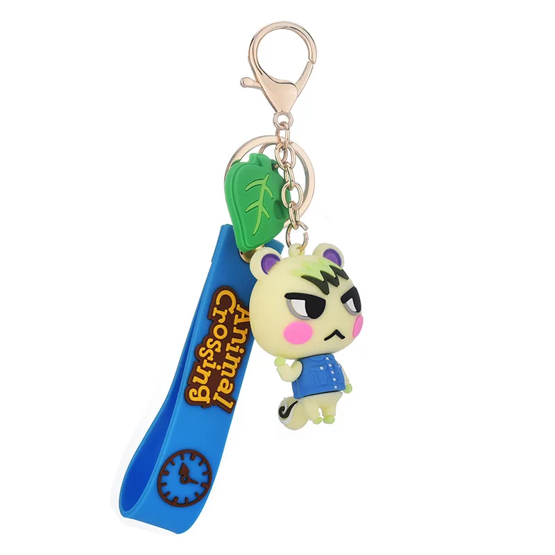 

Hot Japan Animal Crossing Silica Gel Keychains Fashion Game Animal Crossing Pendant Keyrings Switch