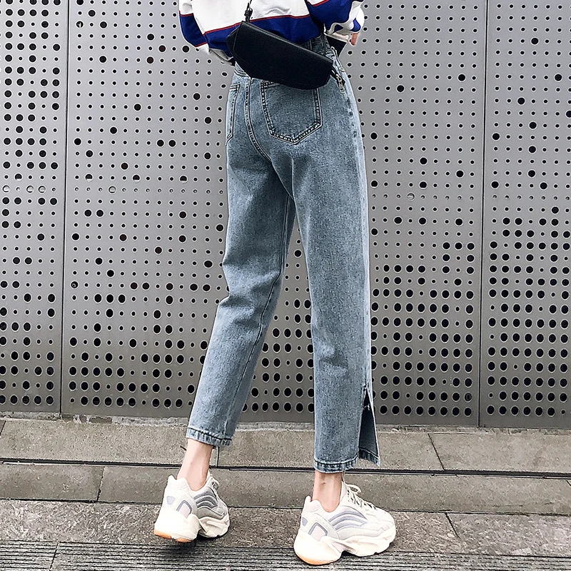 Mozuleva весенние модные женские джинсы 2020 с высокой талией прямые для женщин