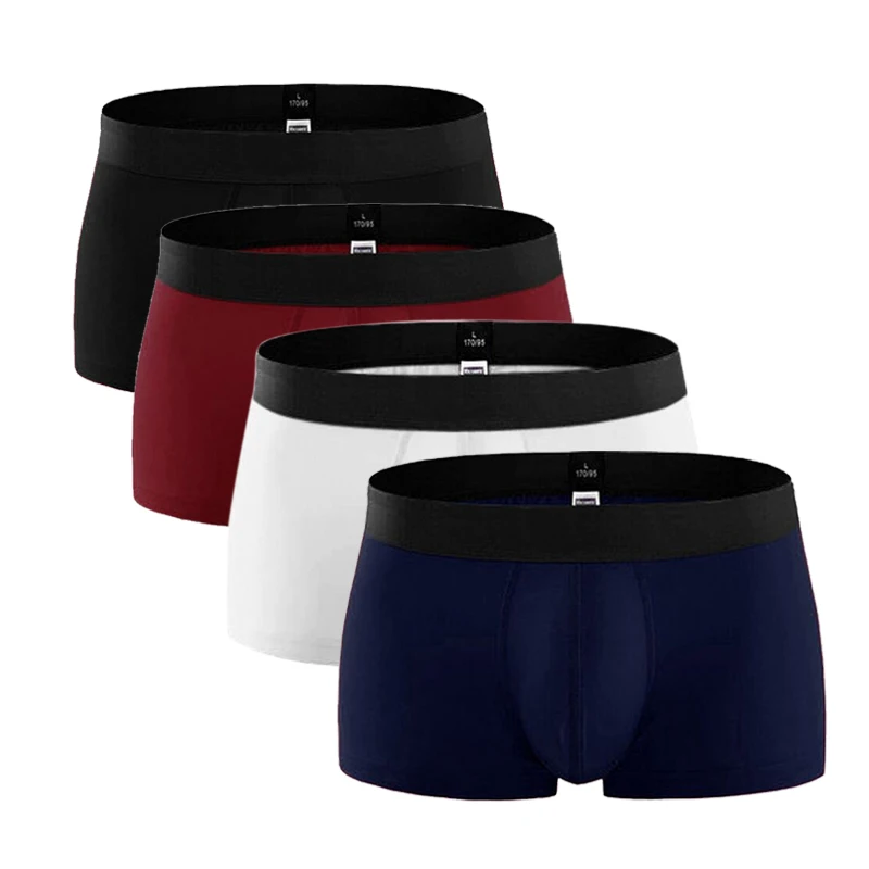 

4 pcs/Lot Brand Boxers Men Underwear Cotton Shorts Men's Panties Shorts Home Underpants Men Underwear Boxer 5XL