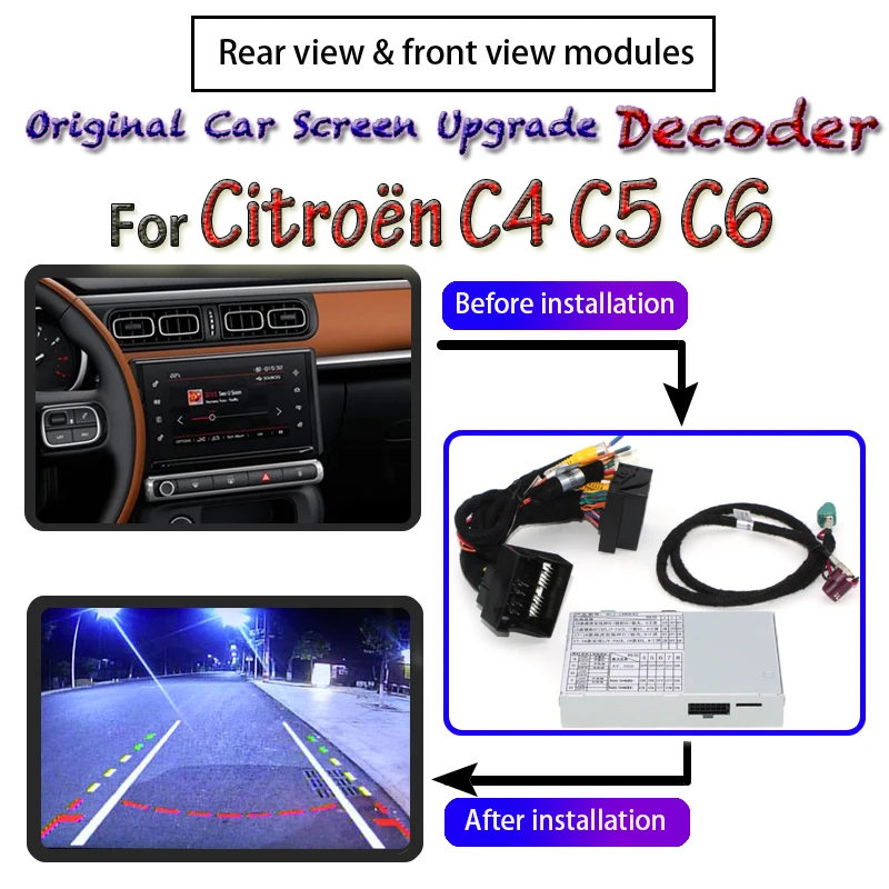 Камера заднего вида для Citroen C4 C5 C6 2010 ~ 2020|Камеры авто| |