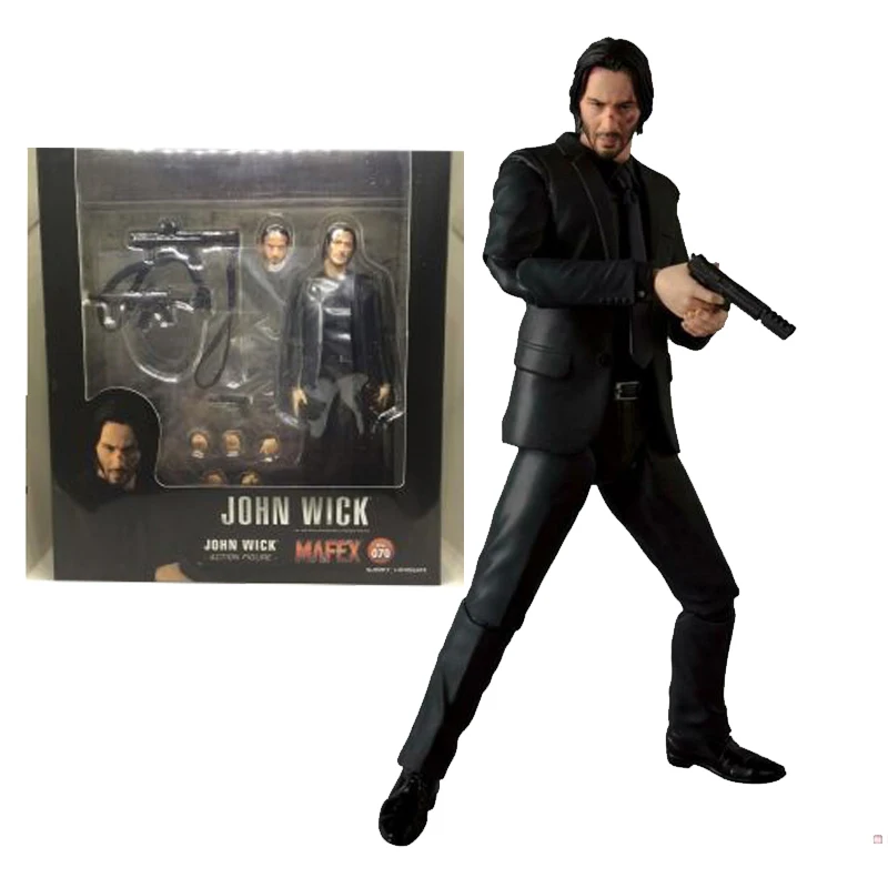 6 дюймовая новая экшн Коллекционная Фигурка Mafex 070 JOHN WICK модель игрушки подарок