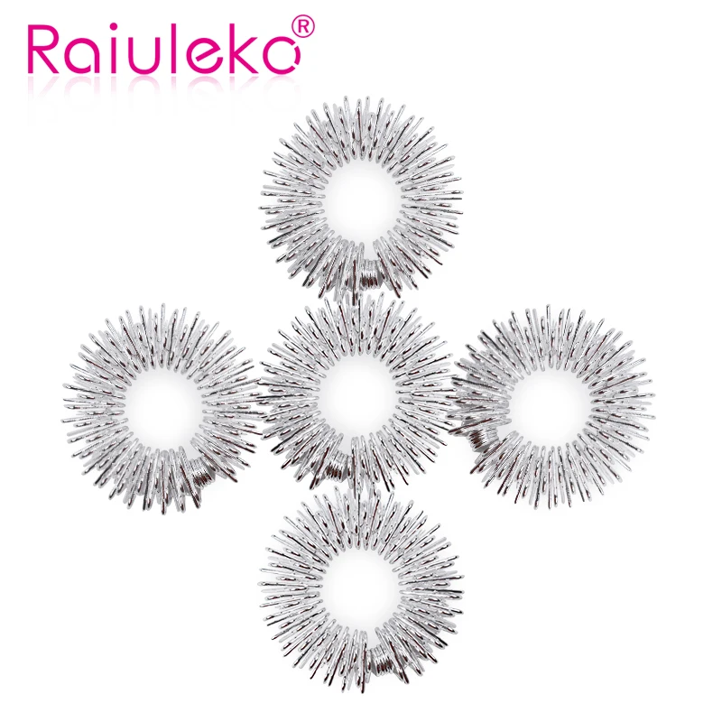 Ручной акупрессурный массажер для пальцев EMS кольцо из нержавеющей стали