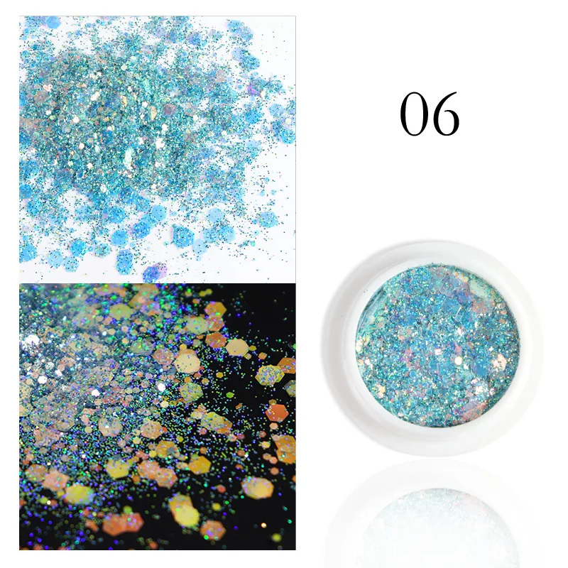 Декоративные блестки для ногтей 10 цветов | Красота и здоровье
