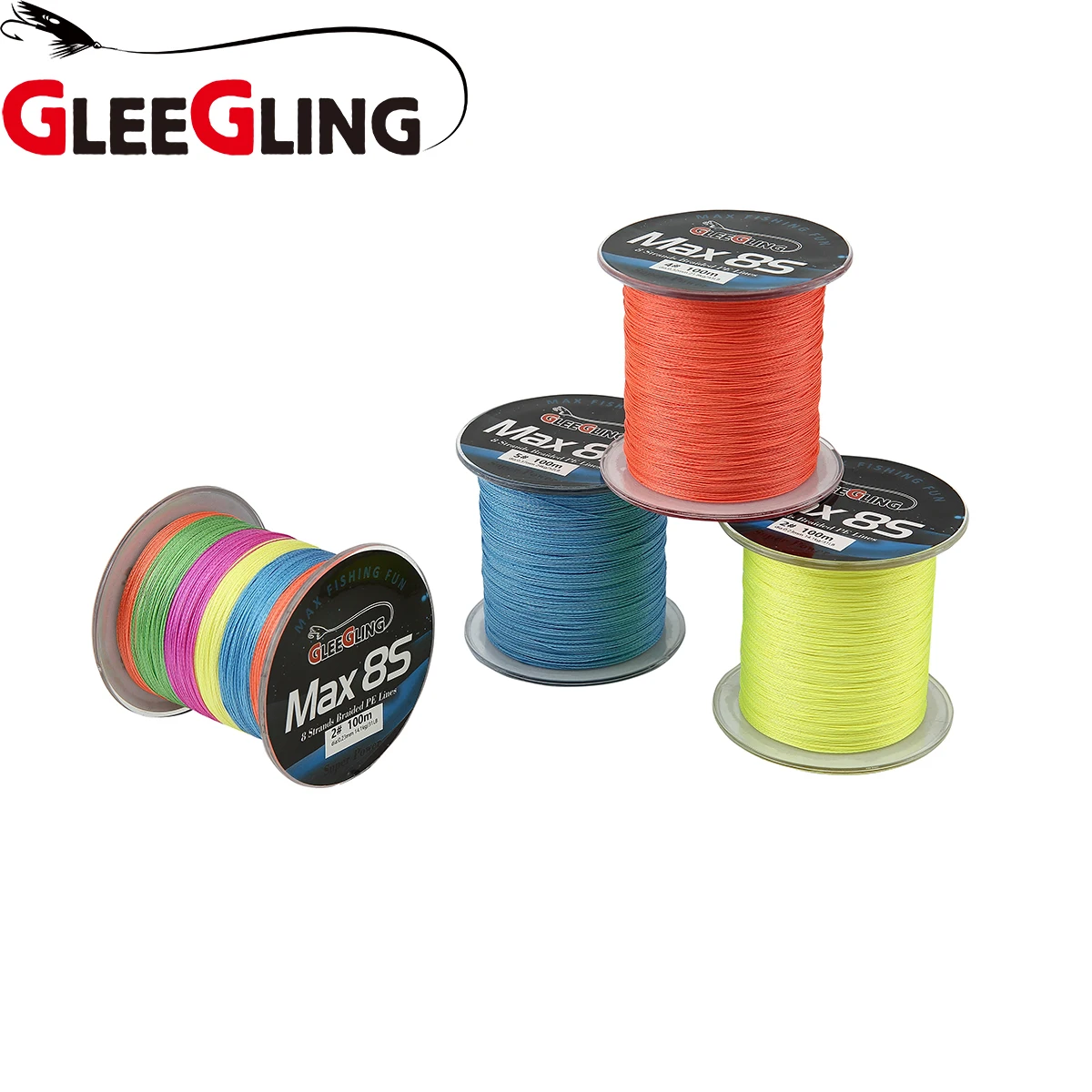 GLEEGLING 8 нитей плетеная леска 100 м Tresse Carpe 0 12 9 мм рыболовная Linha Pesca