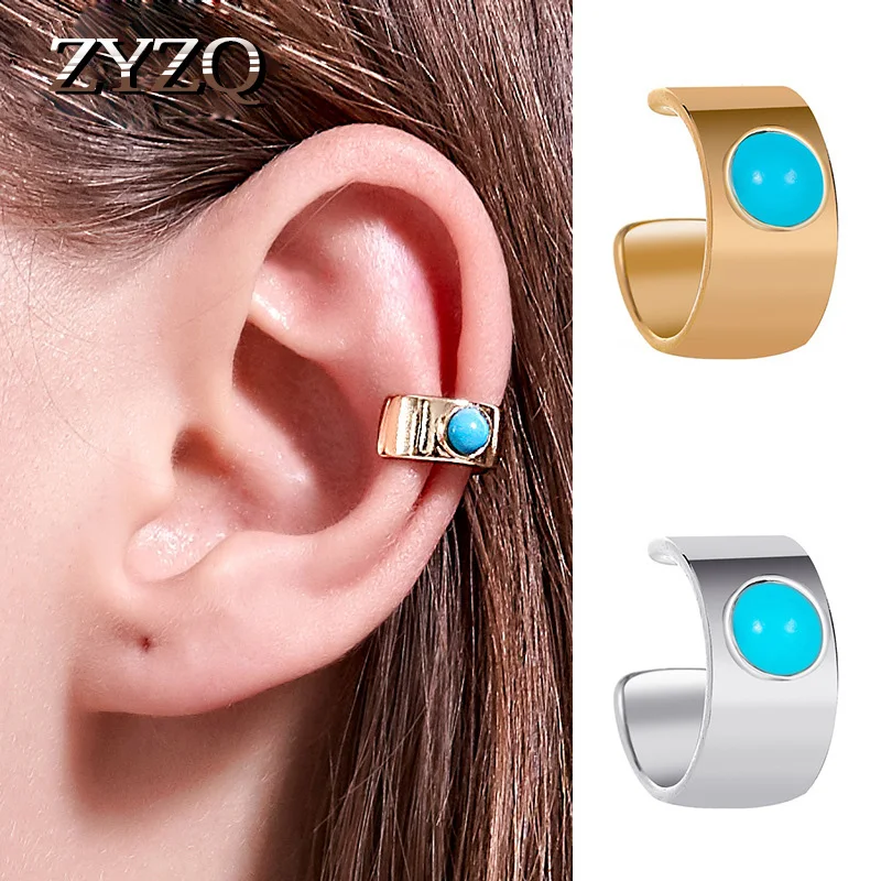 ZYZQ Национальный Ветер серьги широкая версия клипсы для ушей индивидуальные