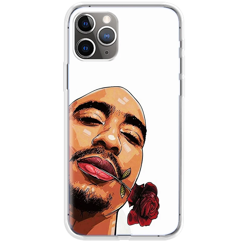 

2Pac Makaveli Protector For Apple iPhone 11 Pro max Case For iphone 12 Mini Case SE 2020 7 8 6 6S Plus X XR XS MAX Case Cover