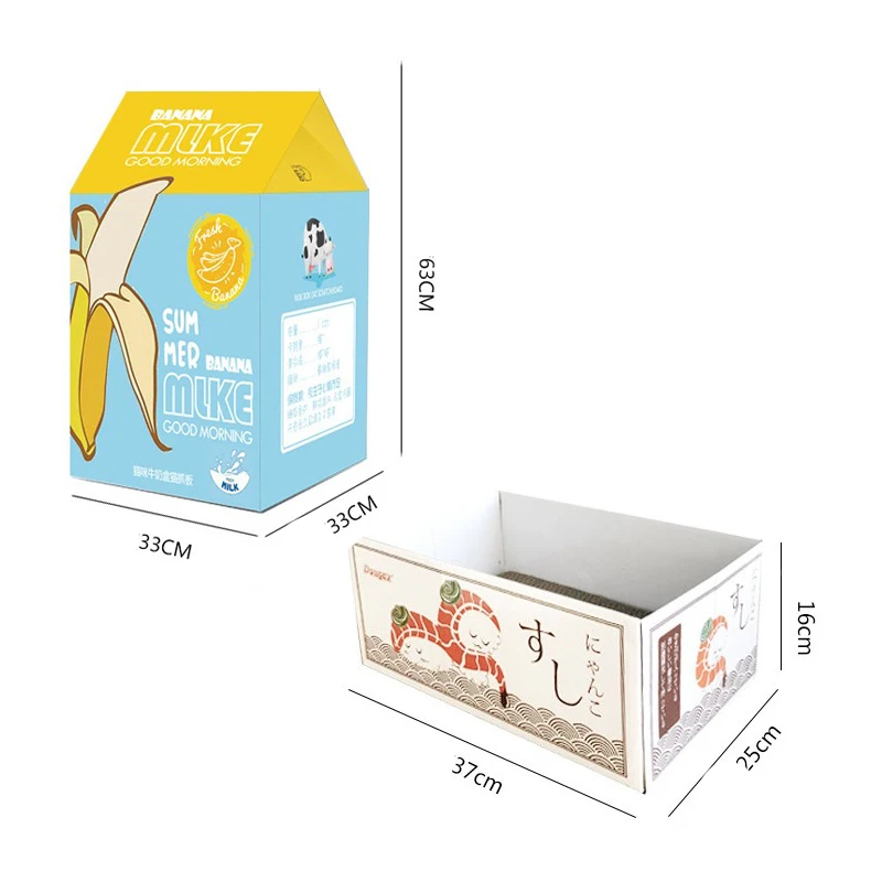 Лежанка для кошек Когтеточка со сменными картонными кошками Подушка кровать