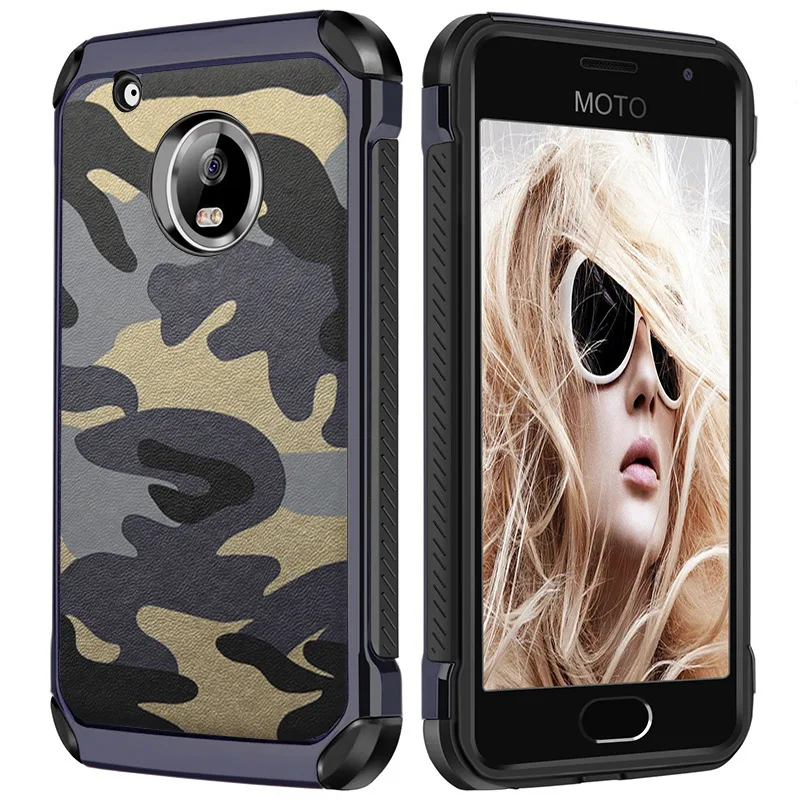 Противоударный чехол для Motorola MOTO G4 G5 G6 Plus G3 G7 армейский камуфляжный Z2 Play Force E4 E5