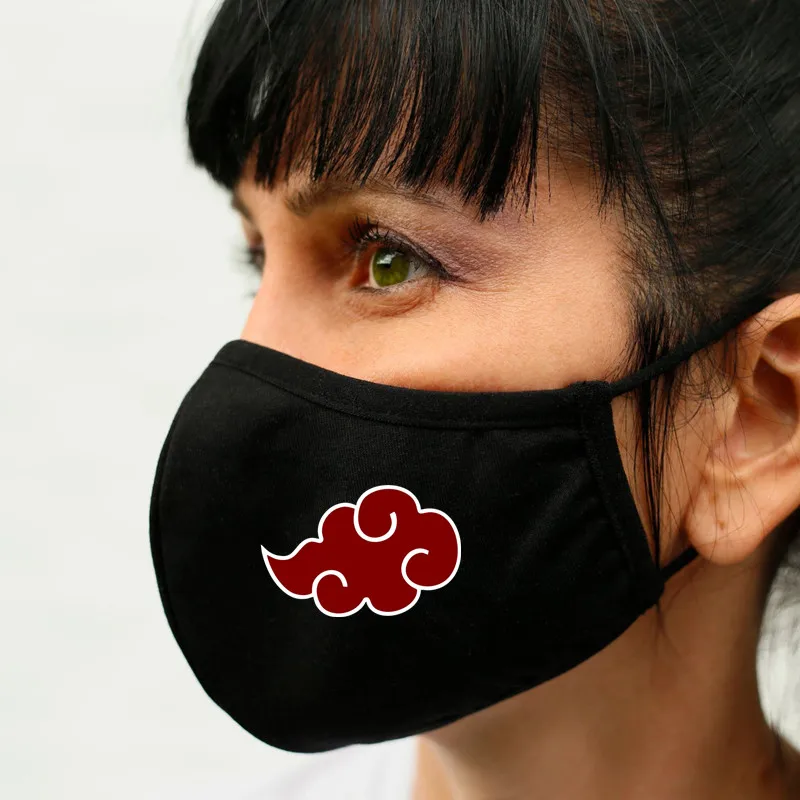 

Cute Akatsuki Face Mask Silver Ion Antibacterial Reusable Cotton Mask Cycling Camping Running Traveling Climbing and Daily Use