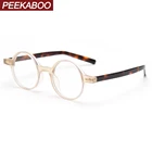 Мужские и женские очки Peekaboo, ретро очки в Корейском стиле, трендовая оправа, ацетатный светильник высокого качества