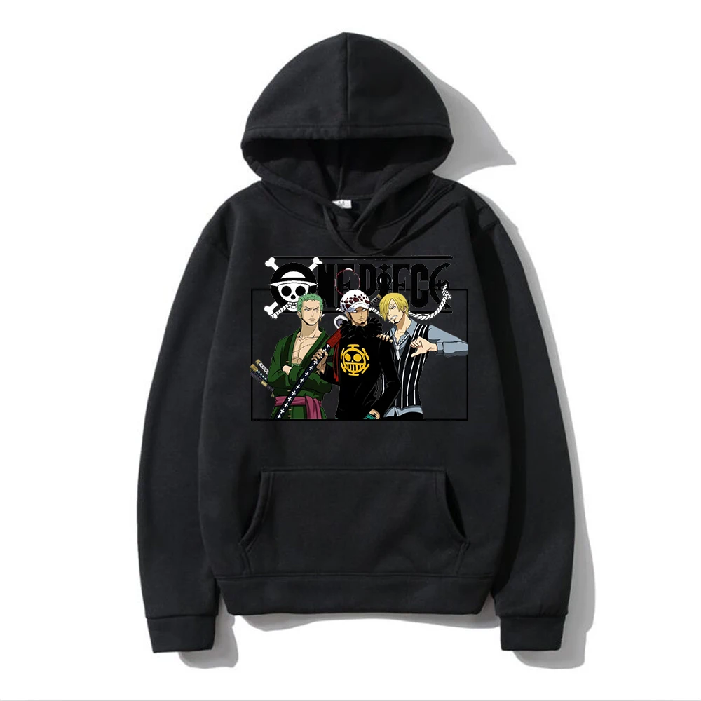 

Japanese anime one piece Luffy hoodies Roronoa Zoro Sanji sweatshirts hooded with print for men and women Zoro sweater