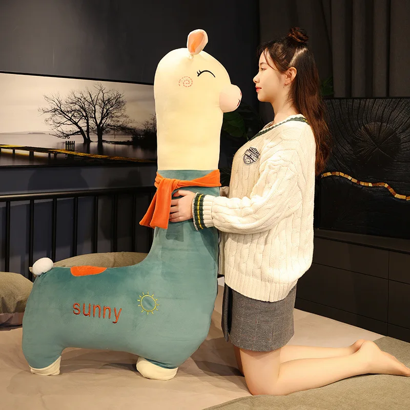 Кукла Sunny Alpaca с шарфом трава грязь лошадь игрушки ягненок мягкие животные подушка