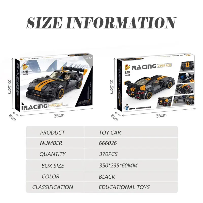 

City Technic Supercar Creative Speed Car 3D Model Building Blocks Educational Sport Vehicle Assembly Diamond Bricks Children Toy