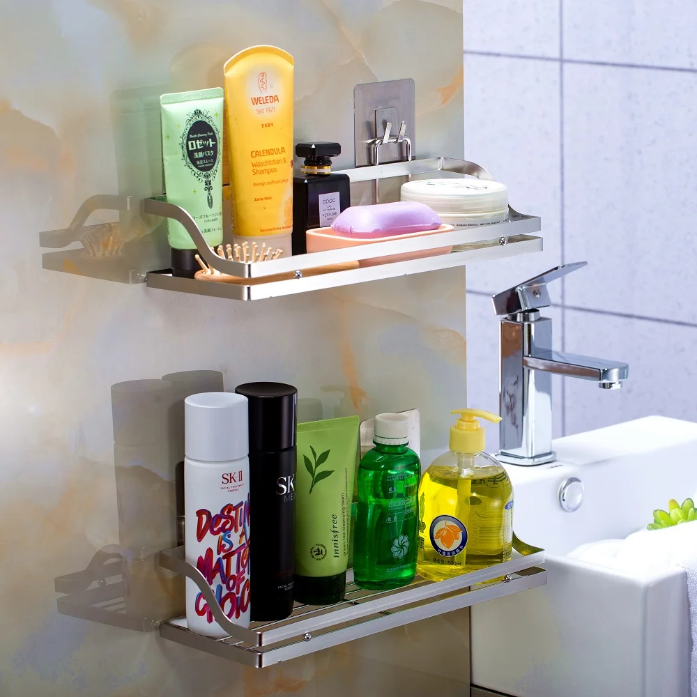 Smartbin 2 шт. SUS304 стеллаж для хранения из нержавеющей стали на клейкой основе пряных