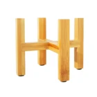 Отдельно стоящий вертикальный деревянный держатель для цветочного горшка для дома и балкона с подставкой для ног современный горшок для растений с гладкой поверхностью