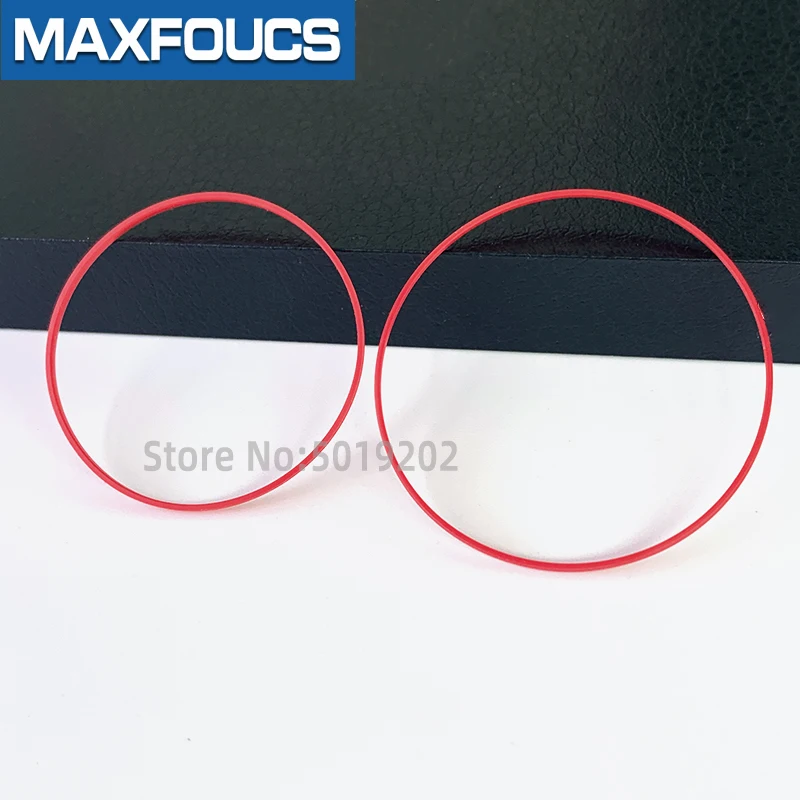 Red Gasket O Ring 35-42mm dia 0.9mm High 0.6mm thick Plastic Gasket for back case Caseback O-Ring Parts For TISSOT brand