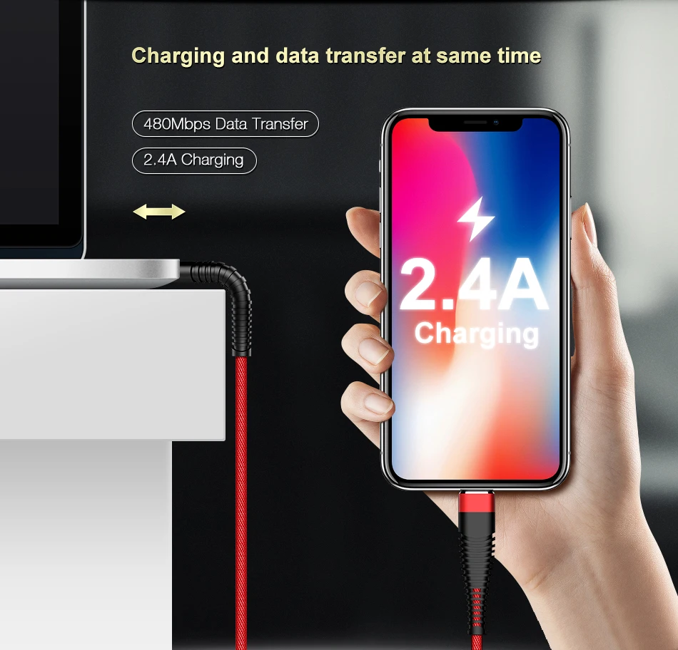FLOVEME 2.4A кабель usb с подсветкой для iPhone XR X 7 кабель зарядного устройства освещение для usb кабель для зарядки данных нейлоновая оплетка кабели для iPad