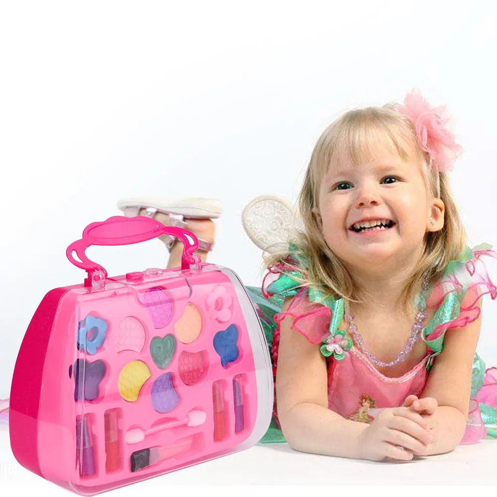 Принцесса Девочка ролевые игры игрушка Делюкс Макияж Палитра Набор нетоксичный