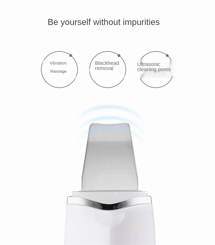 

Ultrasonic Ion Shoveling Machine Blackheads Dead Skin Remover Cleansing Instrument Beauty Import Instrument Facial Cleanser