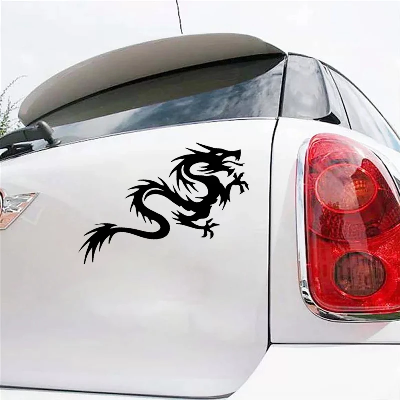 

Cool Car Sticker Tribal Dragon Funny Car Sticker PVC Waterproof and Sunscreen Decals White/black Car Sticker Modeling