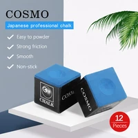 original japan cosmo chalks billiard chalks blue oil pool chalks snooker cue chalks professional non stick billiard accessories