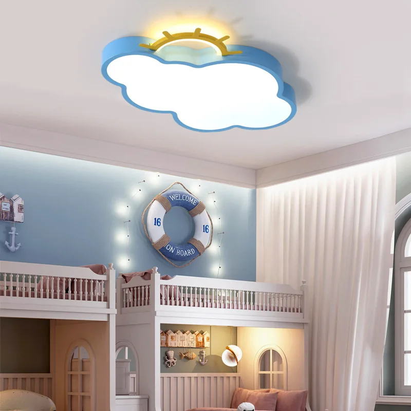 

LED Cloud Ceiling Lights iron Lampshade luminaire Ceiling Lamp children bedroom light fixtures Colorful lighting light ZM102001