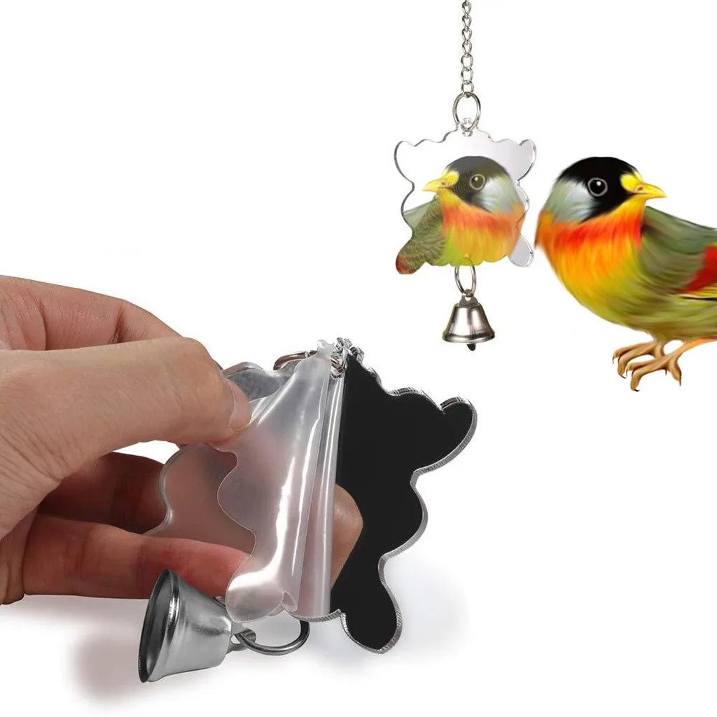 

Bird Toys Parrot Swing Toy with Colorful Wooden Beads Bells and Pet Bird Cage fashion Leisure Comfortable personality novel