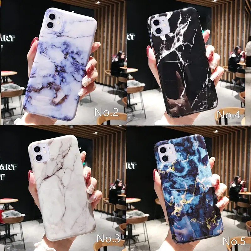 Мраморные чехлы для iPhone 11 Pro Max мягкий чехол из ТПУ задняя крышка XS XR 8 7 6 6S Plus с