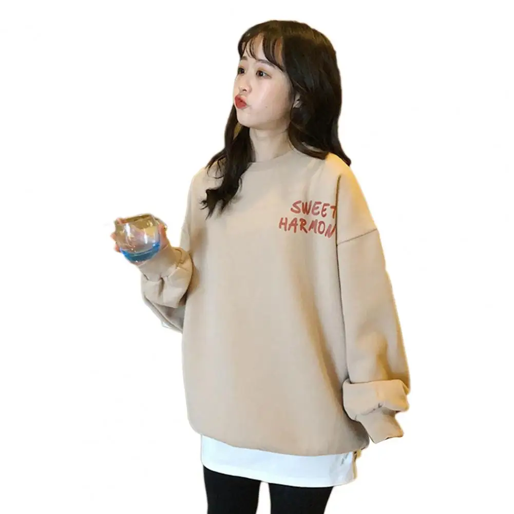 

Letter Print Hoodies Women Hooded Oversize Pullovers Harajuku Warm Kawaii Female Loose Streetwear Sweatshirts