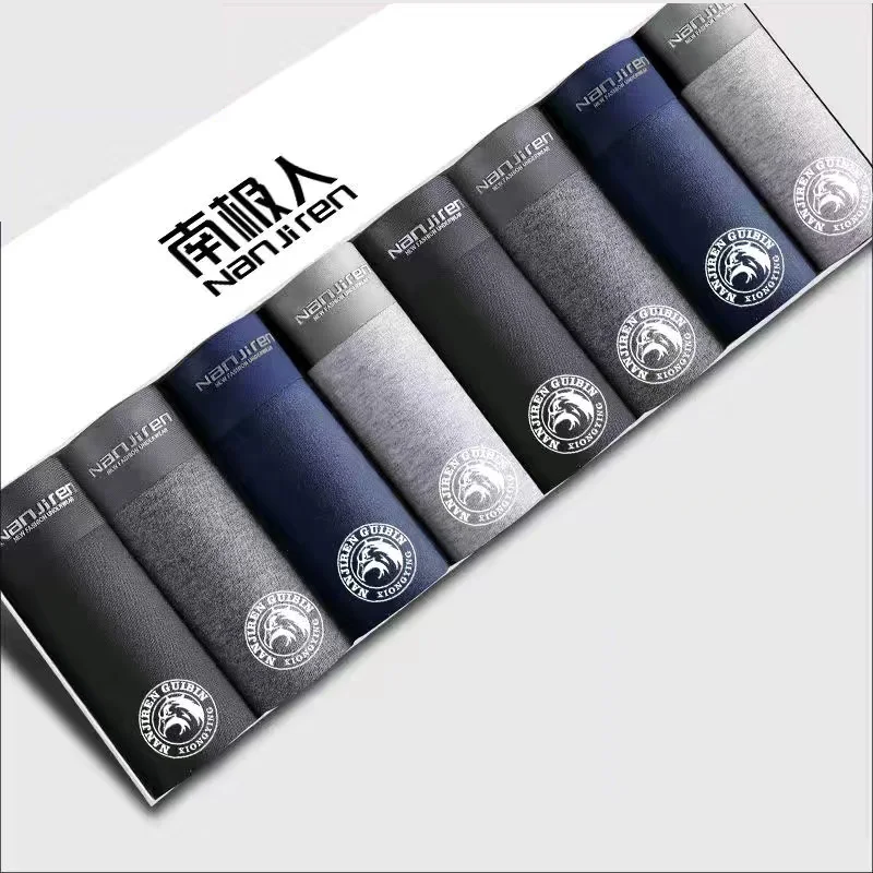 Boxers Men Underwear Cotton Shorts Men's Panties Shorts Home Underpants Men Breathable Printed BoxerShorts Plus Size L-4XL